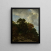 Landscape painting - Jacob van Ruisdael — framed artwork on a wall