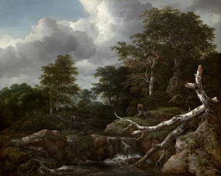 Forest scene painting - Jacob van Ruisdael — artwork view