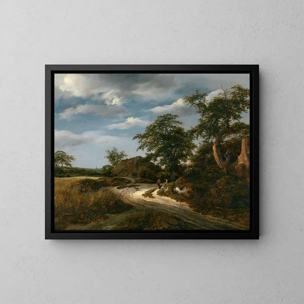 Landscape Painting - Jacob van Ruisdael — framed artwork on a wall