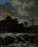 Landscape painting with waterfall - Jacob van Ruisdael — artwork view