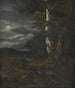 Landscape painting with a hunting scene - Jacob van Ruisdael — artwork view