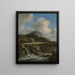 Mountain Torrent Painting - Jacob van Ruisdael — framed artwork on a wall