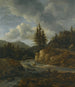 Nordic landscape painting with a stream - Jacob van Ruisdael — artwork view