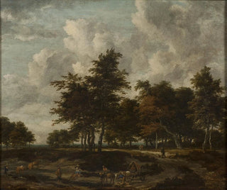 Route à travers un bosquet - Jacob van Ruisdael — artwork view