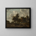 Route à travers un bosquet - Jacob van Ruisdael — framed artwork on a wall