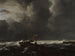 Stormy Sea near a Quay - Jacob van Ruisdael — artwork view
