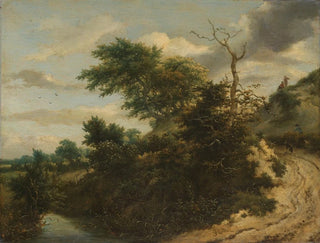 Sentier de sable dans les dunes - Jacob van Ruisdael — artwork view