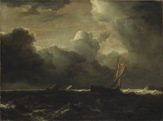 Storm clouds above the sea - Jacob van Ruisdael — artwork view