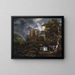 The Jewish Cemetery - Jacob van Ruisdael — framed artwork on a wall