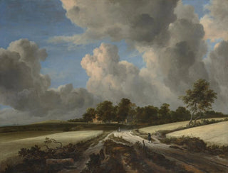 Wheat Field Painting - Jacob van Ruisdael — artwork view