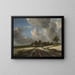 Wheat Field Painting - Jacob van Ruisdael — framed artwork on a wall