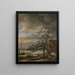 Winter Landscape Painting - Jacob van Ruisdael — framed artwork on a wall