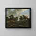 Landscape painting of wooded and hilly scenery - Jacob van Ruisdael — framed artwork on a wall