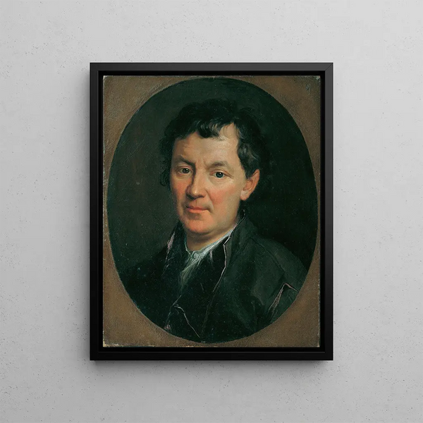 Portrait of a gentleman - Jacob van Schuppen — framed artwork on a wall