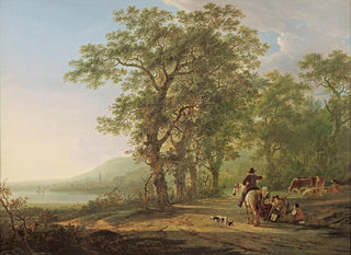 Figures dans un paysage forestier - Jacob van Strij — artwork view
