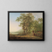 Figures dans un paysage forestier - Jacob van Strij — framed artwork on a wall