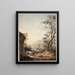Italianate landscape painting with a shepherd - Jacob van Strij — framed artwork on a wall