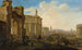 Army advancing among Roman ruins - Jacob van der Ulft — artwork view