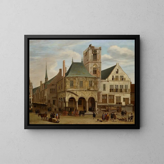 L'ancien hôtel de ville - Jacob van der Ulft — framed artwork on a wall
