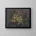 Butterfly and wasp among grapes - Jacoba Maria van Nickelen — framed artwork on a wall