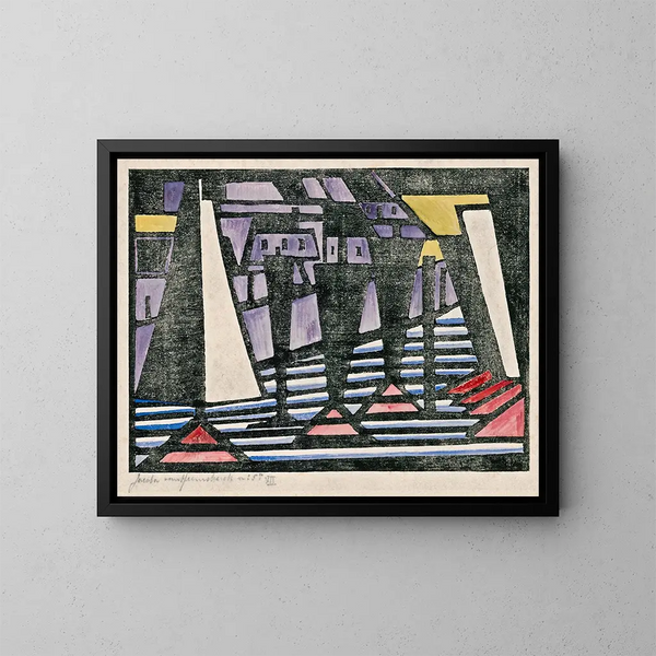 Composition VII - Jacoba van Heemskerck — framed artwork on a wall