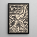 Composition Fish - Jacoba van Heemskerck — framed artwork on a wall