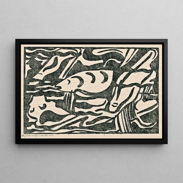 Composition XIII - Jacoba van Heemskerck — framed artwork on a wall