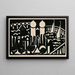 Composition XVI n° 1 - Jacoba van Heemskerck — framed artwork on a wall