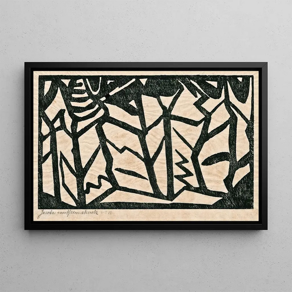 Composition Forest - Jacoba van Heemskerck — framed artwork on a wall