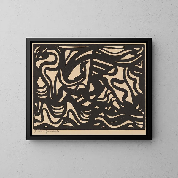 Composition n° 86 - Jacoba van Heemskerck — framed artwork on a wall