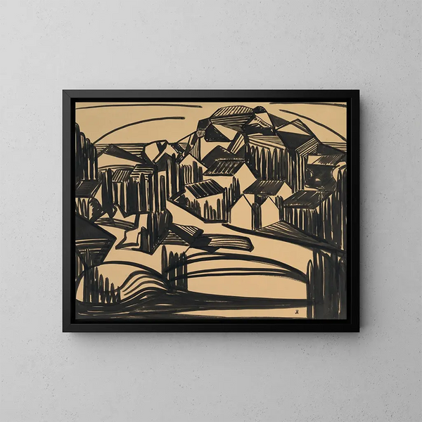 Drawing 16 - Jacoba van Heemskerck — framed artwork on a wall