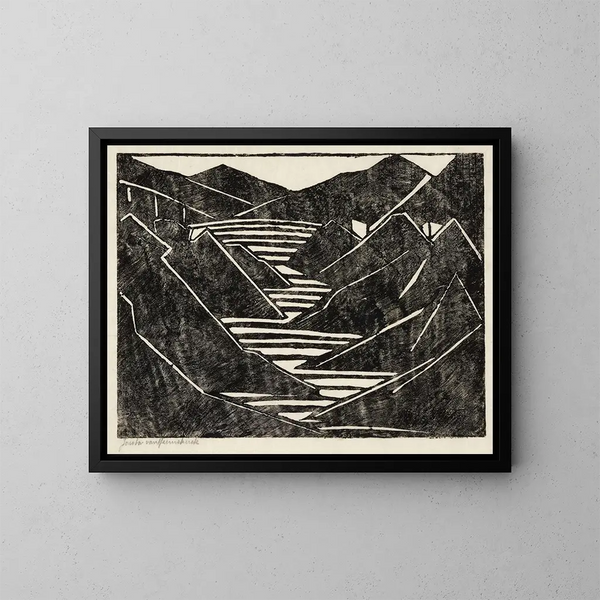 Landscape Painting - Jacoba van Heemskerck — framed artwork on a wall