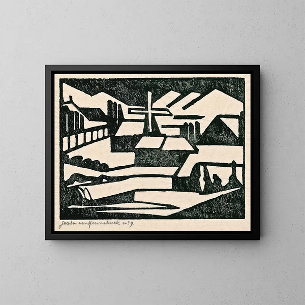 Moulin - Jacoba van Heemskerck — framed artwork on a wall