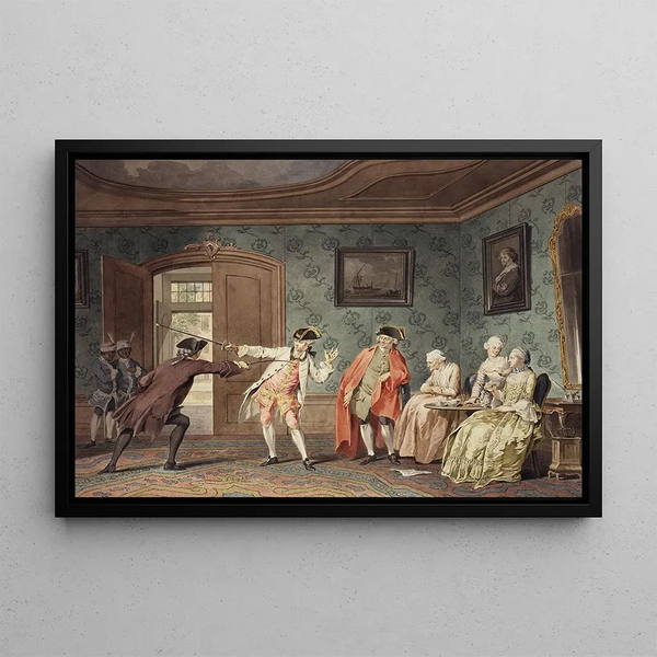 L'Écuyer ridicule - Jacobus Buys — framed artwork on a wall
