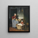 Working and Playing - Jacobus Frederick Sterre De Jong — framed artwork on a wall