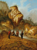 A rocky landscape with miners near a waterfall - Jacobus Sibrandi Mancadan — artwork view