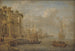 Scene of port with antique ruins - Jacobus Storck — artwork view