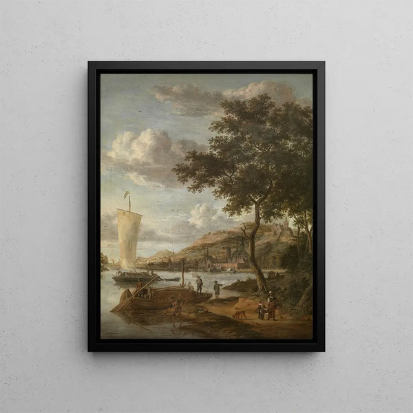 Vue du Necker - Jacobus Storck — framed artwork on a wall