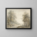 a Country Barn near a Canal at the Edge of a Forest - Jacobus Versteegen — framed artwork on a wall