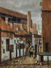 A street scene with characters - Jacobus Vrel — artwork view