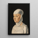 Portrait of a woman, perhaps a novice of San Secondo - Jacometto Veneziano — framed artwork on a wall