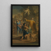 Scene en plein air avec un saint en extase entouré de dévots - Jacopo Alessandro Calvi — framed artwork on a wall
