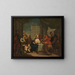 Christ and Mary Magdalene at the foot washing - Jacopo Amigoni — framed artwork on a wall