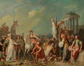 Clorinde saving Olindo and Sophronia - Jacopo Amigoni — artwork view
