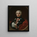 Portrait painting of Farinelli Carlo Broschi aka 1705-1782 soprano - Jacopo Amigoni — framed artwork on a wall