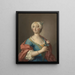 Portrait of a Lady - Jacopo Amigoni — framed artwork on a wall
