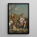 L'embarquement d'Hélène de Troie - Jacopo Amigoni — framed artwork on a wall