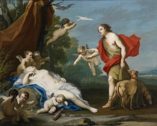 Venus and Adonis - Jacopo Amigoni — artwork view