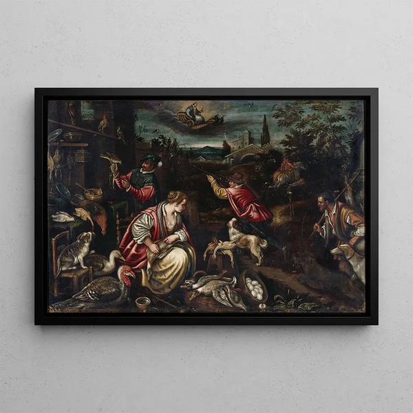 Air - Jacopo Bassano — framed artwork on a wall