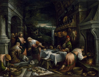 The Christ in the house of Martha and Mary - Jacopo Bassano — artwork view